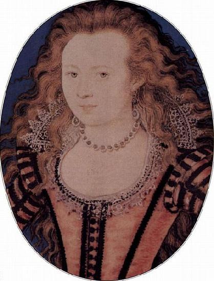 Nicholas Hilliard Elizabeth, Queen of Bohemia, daughter of James I oil painting picture